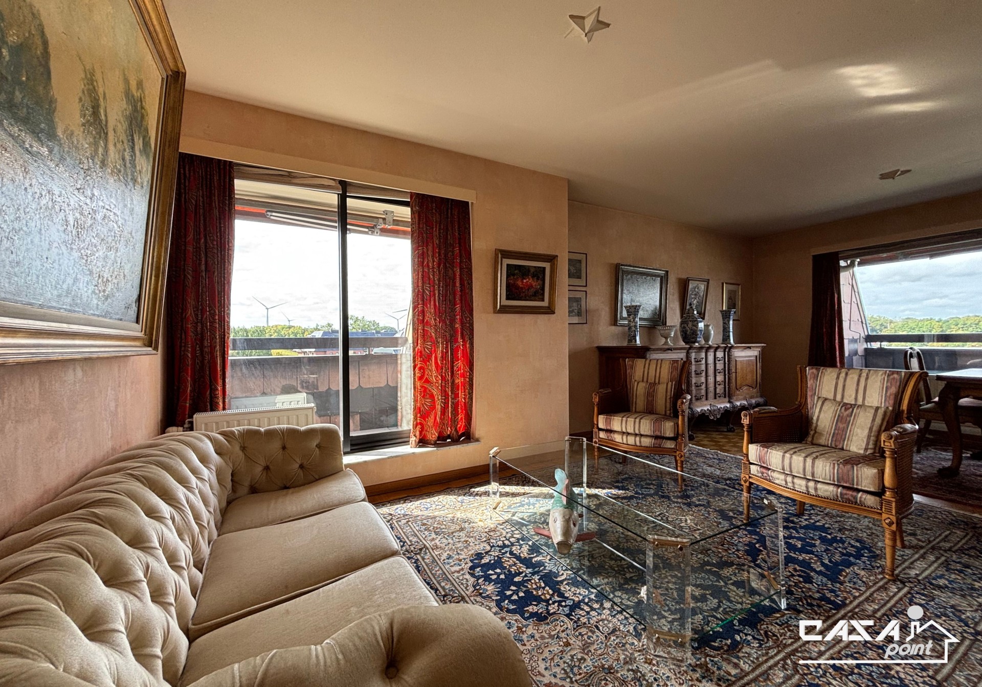 Lumineux appartement 2 chambres avec triple terrasse